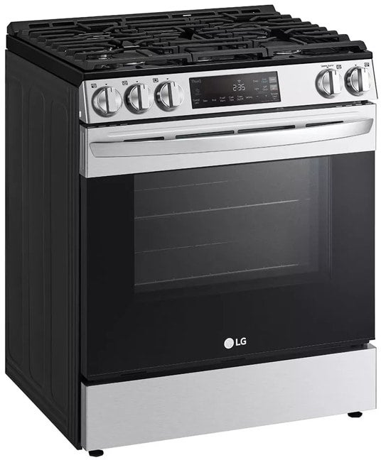 LG LSGL5831F 5.8 Cu. Ft. Slide-In Gas Range with 5 Burners: Sta...