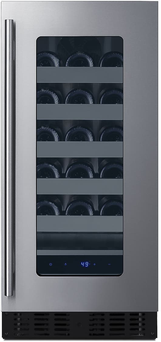 Summit ASDW1522 Stainless Steel Glass Door