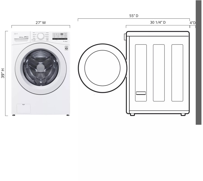 LG WM3400CW White