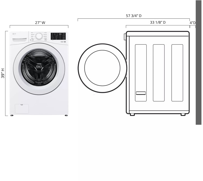 LG WM3470CW White