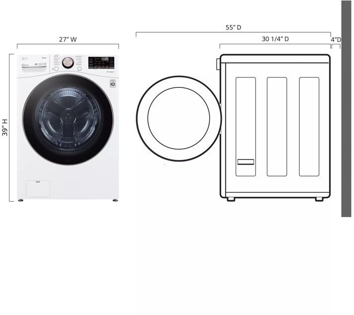 LG WM4000HWA White