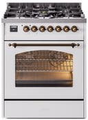 30 Inch Freestanding Dual Fuel Range with 5 Sealed Burners, 4 cu. ft. Oven Capacity, Storage Drawer, and Quick Start