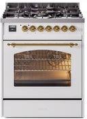 30 inch Dual Fuel Range Gas Burner Top and Electric Ovens