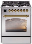 30 Inch Freestanding Dual Fuel Range with 5 Sealed Burners, 4 cu. ft. Oven Capacity, Storage Drawer, and Quick Start