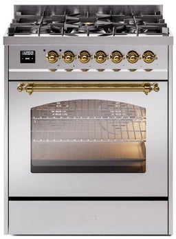 Stainless Steel With Brass Trim, Lp