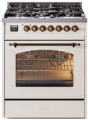 30 Inch Freestanding Dual Fuel Range with 5 Sealed Burners, 4 cu. ft. Oven Capacity, Storage Drawer, and Quick Start