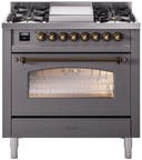 36 Inch Freestanding Dual Fuel Range with 6 Sealed Burners, 3.5 cu. ft. Oven Capacity, Storage Drawer, Quick Start, Soft Closing Door and Griddle