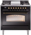 36 Inch Freestanding Dual Fuel Range with 6 Sealed Burners, 3.5 cu. ft. Oven Capacity, Storage Drawer, Quick Start, Soft Closing Door and Griddle