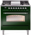 36 Inch Freestanding Dual Fuel Range with 6 Sealed Burners, 3.5 cu. ft. Oven Capacity, Storage Drawer, Quick Start, Soft Closing Door and Griddle