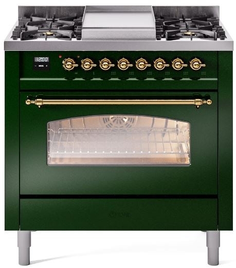 Emerald Green With Brass Trim, Lp