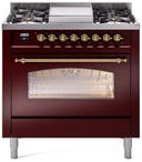36 Inch Freestanding Dual Fuel Range with 6 Sealed Burners, 3.5 cu. ft. Oven Capacity, Storage Drawer, Quick Start, Soft Closing Door and Griddle