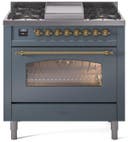 36 Inch Freestanding Dual Fuel Range with 6 Sealed Burners, 3.5 cu. ft. Oven Capacity, Storage Drawer, Quick Start, Soft Closing Door and Griddle