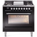 36 inch Dual Fuel Range Gas Burner Top and Electric Ovens