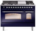 48 Inch Freestanding Dual Fuel Range with 8 Sealed Burners, 5.02 cu. ft. Total Capacity, Storage Drawer, and Griddle