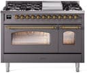 48 Inch Freestanding Dual Fuel Range with 8 Sealed Burners, 5.02 cu. ft. Total Capacity, Storage Drawer, and Griddle