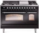 48 Inch Freestanding Dual Fuel Range with 8 Sealed Burners, 5.02 cu. ft. Total Capacity, Storage Drawer, and Griddle