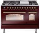 48 Inch Freestanding Dual Fuel Range with 8 Sealed Burners, 5.02 cu. ft. Total Capacity, Storage Drawer, and Griddle