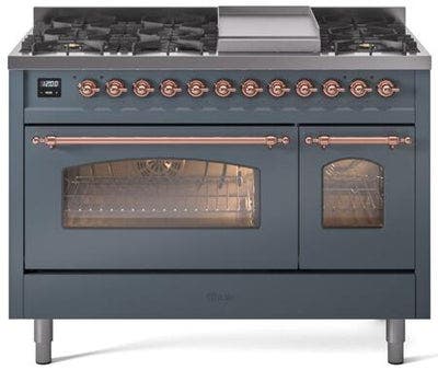 Stainless Steel, Copper Trim: Blue Grey, Copper Trim