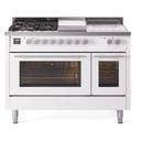 48 inch Dual Fuel Range Gas Burner Top and Electric Ovens