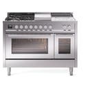 48 inch Dual Fuel Range Gas Burner Top and Electric Ovens