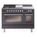 48 inch Dual Fuel Range Gas Burner Top and Electric Ovens