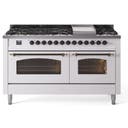 60 Inch Freestanding Dual Fuel Range with 9 Sealed Burners, 5.8 cu. ft. Total Capacity, Storage Drawer, and Griddle