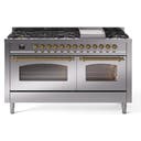 60 Inch Freestanding Dual Fuel Range with 9 Sealed Burners, 5.8 cu. ft. Total Capacity, Storage Drawer, and Griddle