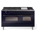 60 Inch Freestanding Dual Fuel Range with 9 Sealed Burners, 5.8 cu. ft. Total Capacity, Storage Drawer, and Griddle