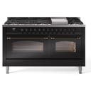 60 Inch Freestanding Dual Fuel Range with 9 Sealed Burners, 5.8 cu. ft. Total Capacity, Storage Drawer, and Griddle