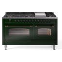 60 Inch Freestanding Dual Fuel Range with 9 Sealed Burners, 5.8 cu. ft. Total Capacity, Storage Drawer, and Griddle