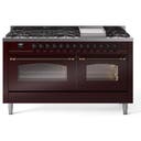 60 Inch Freestanding Dual Fuel Range with 9 Sealed Burners, 5.8 cu. ft. Total Capacity, Storage Drawer, and Griddle