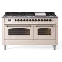60 Inch Freestanding Dual Fuel Range with 9 Sealed Burners, 5.8 cu. ft. Total Capacity, Storage Drawer, and Griddle