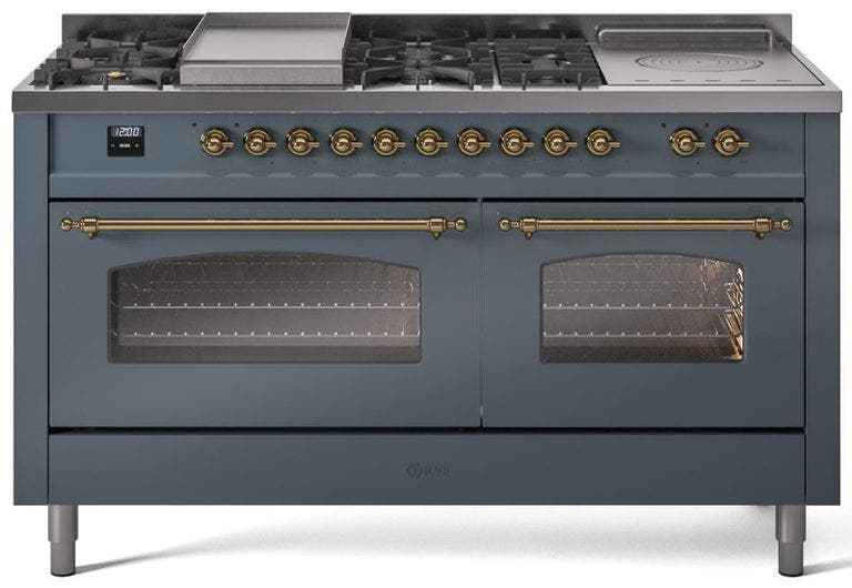 Blue Grey With Brass Trim, Lp