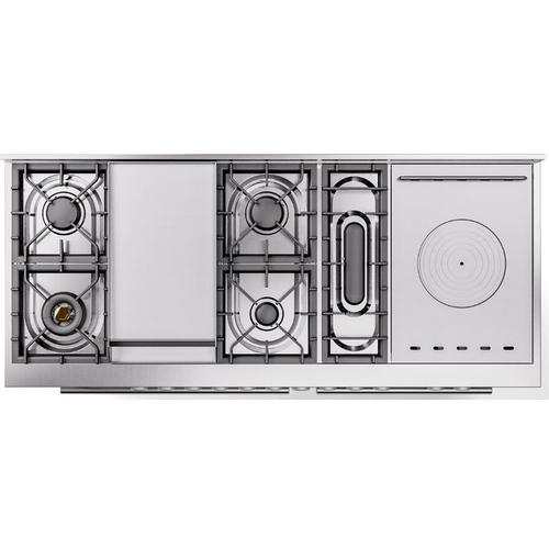 Ilve UP60FSQMPMGLP Professional Plus 60 Inch Dual Fuel Range with 7 S...