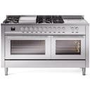 60 inch Dual Fuel Range Gas Burner Top and Electric Ovens