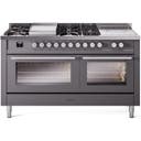 60 inch Dual Fuel Range Gas Burner Top and Electric Ovens
