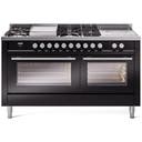 60 inch Dual Fuel Range Gas Burner Top and Electric Ovens