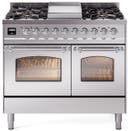 40 Inch Freestanding Dual Fuel Range with 6 Sealed Burners, 4.3 cu. ft. Total Capacity, Storage Drawer, and Griddle