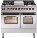 40 Inch Freestanding Dual Fuel Range with 6 Sealed Burners, 4.3 cu. ft. Total Capacity, Storage Drawer, and Griddle