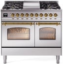 40 inch Dual Fuel Range Gas Burner Top and Electric Ovens