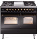 40 inch Dual Fuel Range Gas Burner Top and Electric Ovens