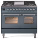 40 Inch Freestanding Dual Fuel Range with 6 Sealed Burners, 4.3 cu. ft. Total Capacity, Storage Drawer, and Griddle