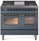 40 Inch Freestanding Dual Fuel Range with 6 Sealed Burners, 4.3 cu. ft. Total Capacity, Storage Drawer, and Griddle
