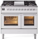 40 inch Dual Fuel Range Gas Burner Top and Electric Ovens