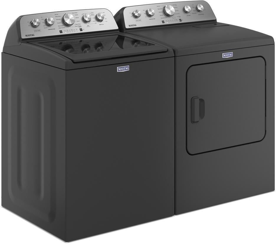 Maytag MED5430PBK 29 Inch Front Load Electric Dryer Volcano Black