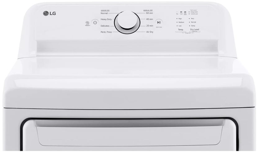 LG DLE6100W 7.3 cu.ft. Ultra Large High Efficiency Dryer Elect...