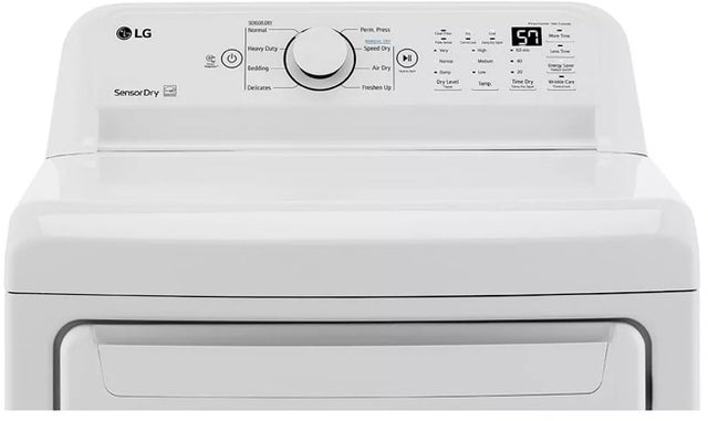 LG DLE7000W 27 Inch Electric Dryer with 8 Dry Cycles: White