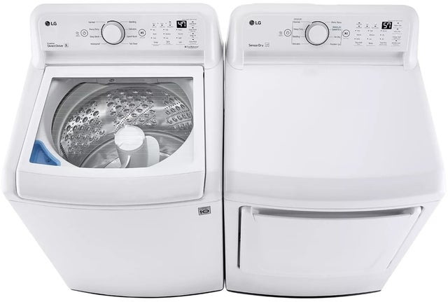 LG DLE7000W 27 Inch Electric Dryer with 8 Dry Cycles: White