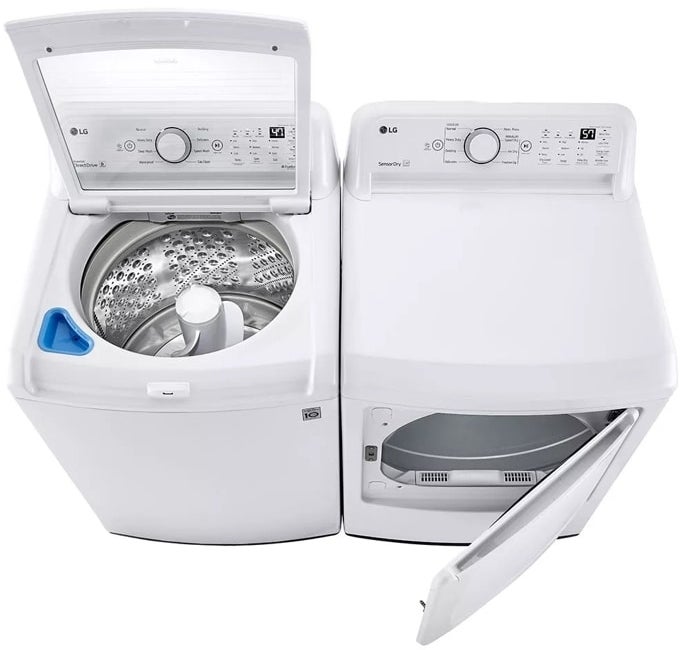 LG DLE7000W 27 Inch Electric Dryer with 8 Dry Cycles: White