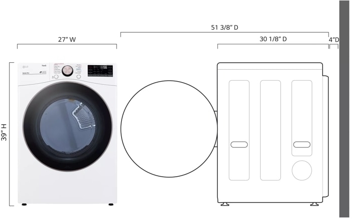 LG DLEX4000W White